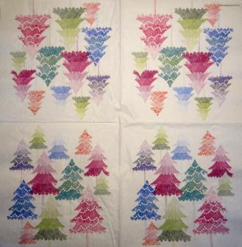 195 Christmas Flowers - 3-ply (red) - Ihr